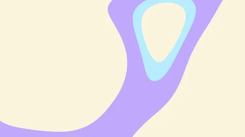 Abstract Pastel Shapes Background Design: Soft Lavender and Cream Color Pal.. Video stock 293889609