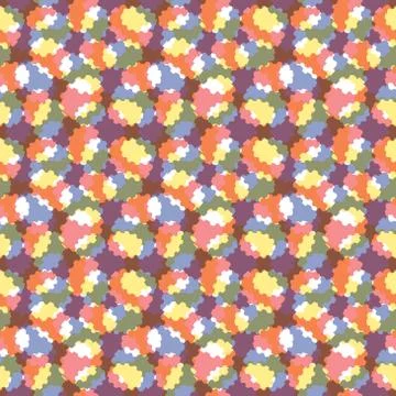 Abstract pastel shapes - seamless pattern Stock Illustration