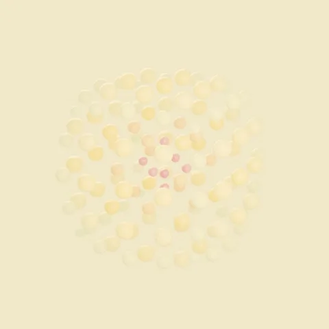 Abstract Pastel Spheres Rotating in 3D Molecular Formation Loop Stock Footage 329557285