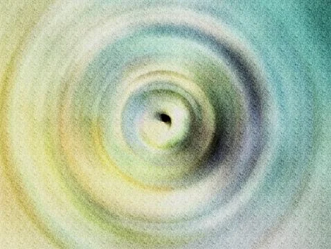 Abstract Pastel Spiral Background With Soft Grain Texture and Blue?Orange C.. 스톡 일러스트