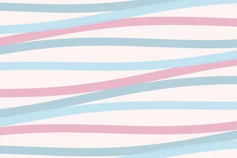 Abstract pastel striped pattern in soft pink and light blue, creating a cal.. Stock Illustration