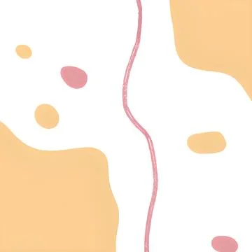 Abstract Pastel Tranquility on White Stock Illustration