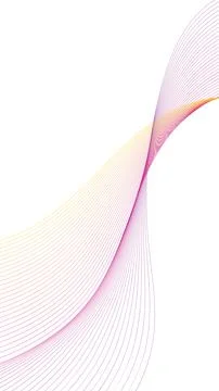 Abstract Pastel Wave Line Background Vector Illustration 库存插图