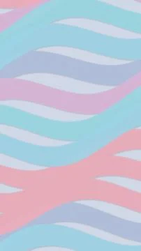 Abstract pastel wave pattern in soft pink, blue, and white creates a calm, .. Illustrazione stock