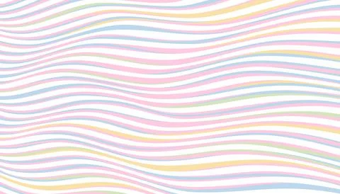 Abstract pastel wavy pattern background Stock Illustration