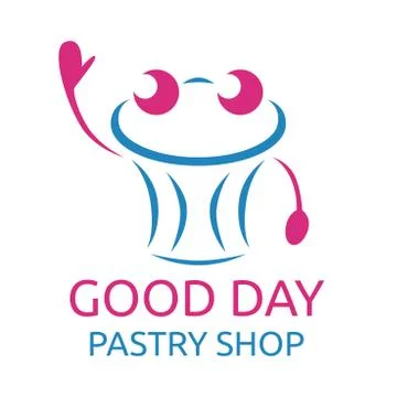 Abstract pastry character Stock Illustration