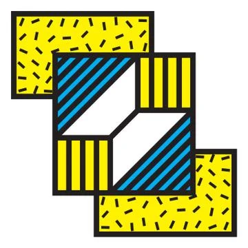 Abstract Patch Illustrazione stock