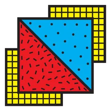 Abstract Patch Illustrazione stock