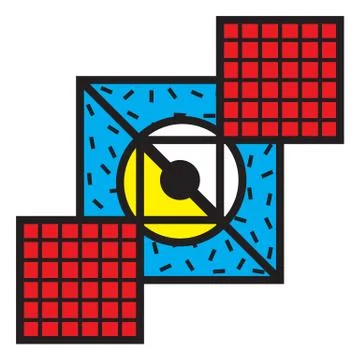 Abstract Patch Illustrazione stock