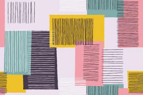 Abstract patchwork art vector pattern background 스톡 일러스트