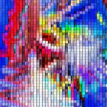 Abstract patchwork effect Stock Illustration