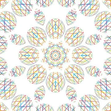 Abstract pattern Abstract background with shapes of thin color lines Copyr... Stock Photos