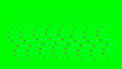 Abstract pattern of alternating purple and blue dots on a bright green back.. Stock Footage 340266619