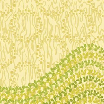 Abstract pattern and leaves Stock Illustration