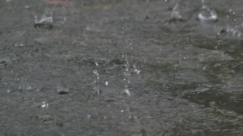 Abstract pattern and texture background of rain falling on the street Stock-Footage 291916661