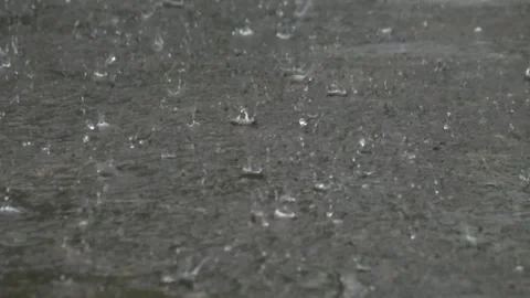 Abstract pattern and texture background of rain falling on the street Stock Footage 291916662