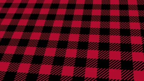 An abstract pattern animated with checkered geometric elements. red black Stock Footage 233783696