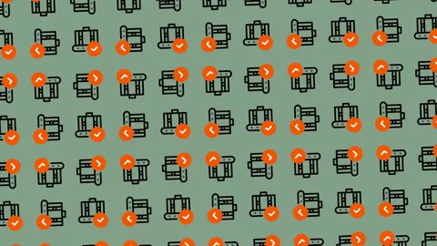 Abstract Pattern Animation with Geometric Shapes and Vibrant Colors. Stock Footage 325400696