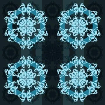 Abstract pattern antique ornament Stock Illustration