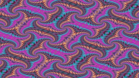 Abstract pattern that approximates widens, and rotates, and changing its colors. Stock-Footage 54124210