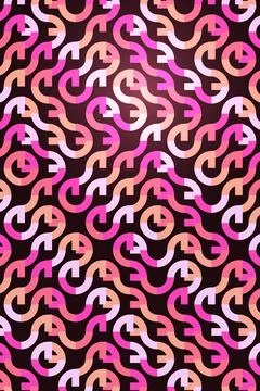Abstract Pattern with Arrows and Geometric Shapes Stock Photos