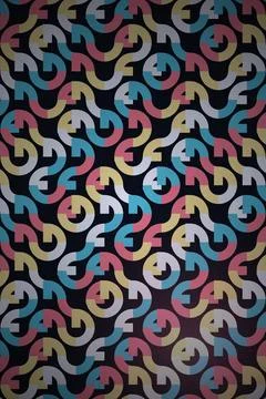 Abstract Pattern with Arrows and Numbers Stock Photos