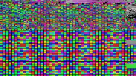 Abstract pattern art colourful visuals squares rectangles Stock Footage 107685145