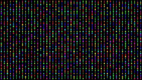Abstract pattern art colourful visuals circles round Stock Footage 107685674