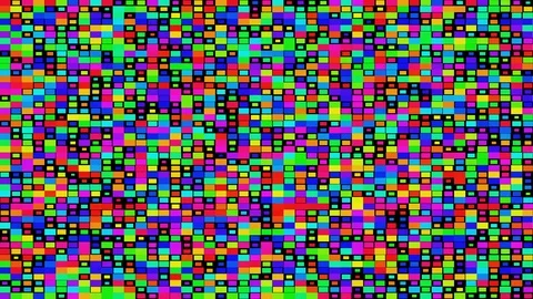 Abstract pattern art colourful visuals squares rectangles Stock Footage 107688905