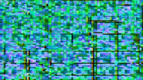 Abstract pattern art colourful visuals squares rectangles Stock Footage 107693151