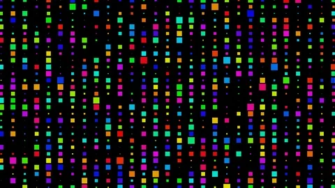 Abstract pattern art colourful visuals squares rectangles Stock Footage 107830563