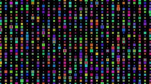 Abstract pattern art colourful visuals squares rectangles Stock Footage 107838341