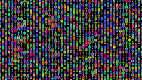 Abstract pattern art colourful visuals squares rectangles Stock Footage 107839144