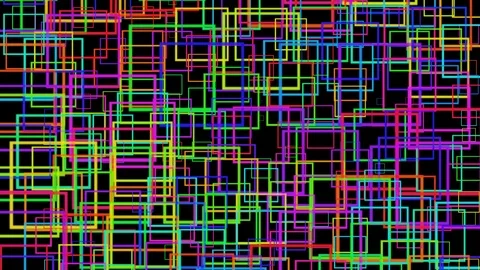 Abstract pattern art colourful visuals squares rectangles Stock Footage 120673630