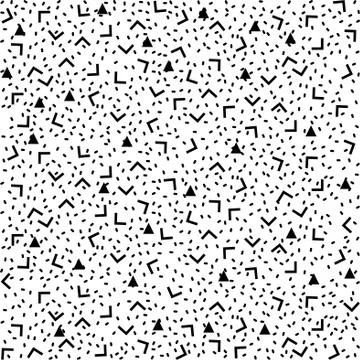 Abstract pattern background with black triangles, angles and points Stock Illustration