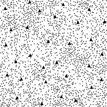 Abstract pattern background with black triangles and points Illustrazione stock