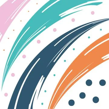 Abstract pattern background with brushes lines vector design Stock Illustration