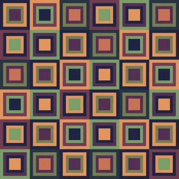 Abstract Pattern Background With Colorful Squares Stock Illustration