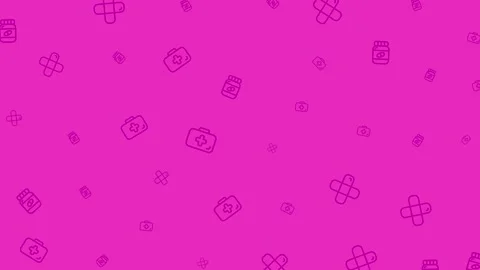 Abstract Pattern Background with Geometric Shapes in Magenta. Stock Footage 320123175