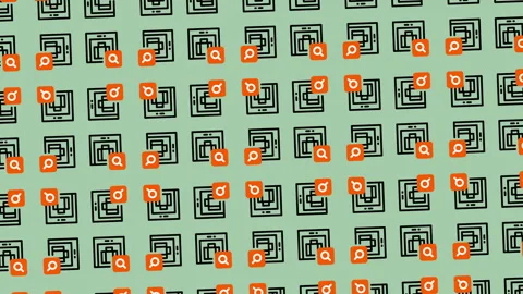 Abstract Pattern Background with Geometric Shapes and Retro Style. Stock Footage 325400807