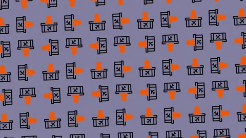 Abstract Pattern Background with Geometric Shapes and Vibrant Colors. Stock Footage 325400895