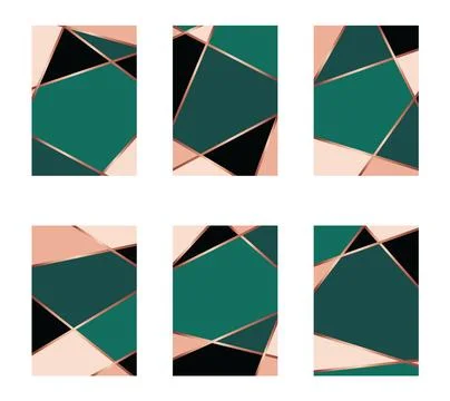 Abstract pattern background with golden line, for business brochure cover d.. Stockillustratie