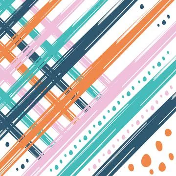 Abstract pattern background with lines and points vector design イラスト素材