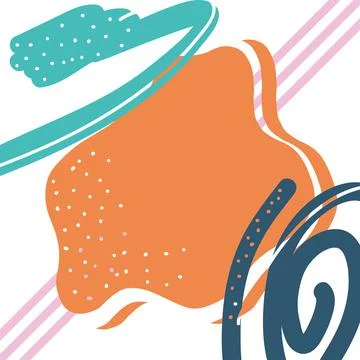 Abstract pattern background with orange splash vector design Illustrazione stock