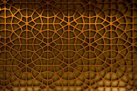 Abstract Pattern Background Oriental Oman wood Stock Photos