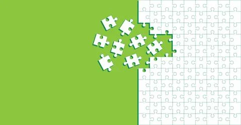 Abstract pattern background with puzzles and blank space for design. Vector Illustrazione stock