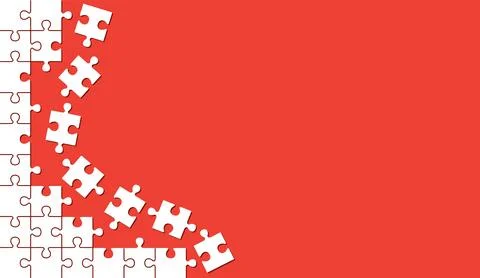 Abstract pattern background with puzzles and blank space for design. Vector 스톡 일러스트