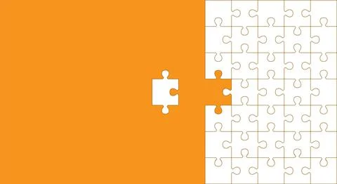 Abstract pattern background with puzzles and blank space for design. Vector Stockillustratie