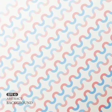 Abstract pattern background of red blue curve wave, wavy abstract patterns Illustrazione stock