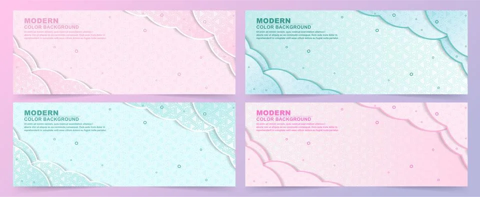 Abstract pattern background with soft colors Stock Illustration